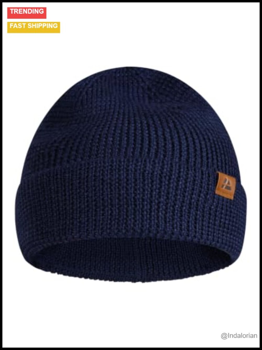 Merino Wool Beanie Warm Knit Winter Hat Unisex One Size